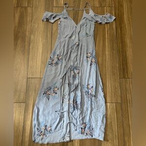 Astr Blue Floral Dress